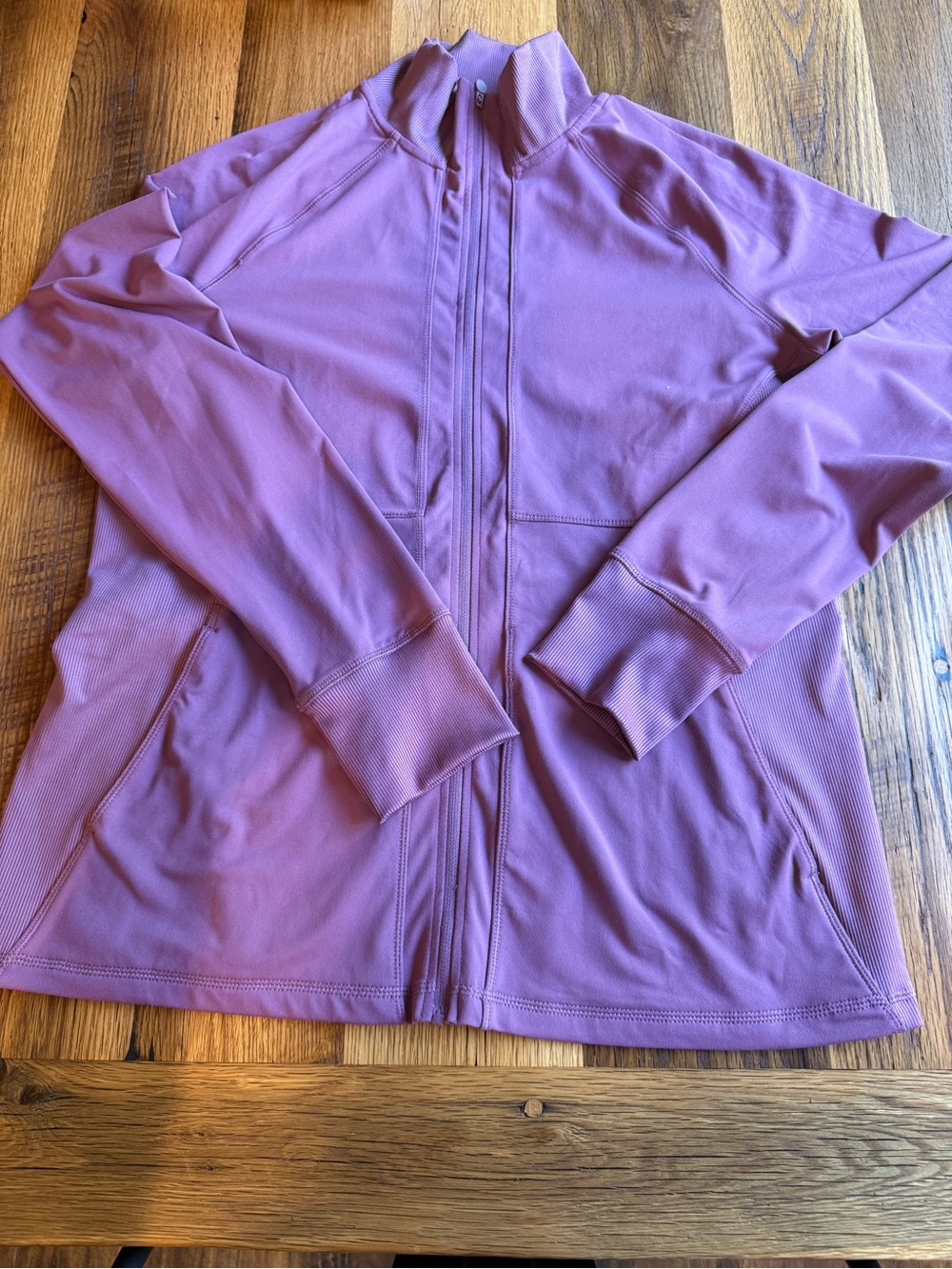 Apana Dusty Mauve Zip-Up Jacket